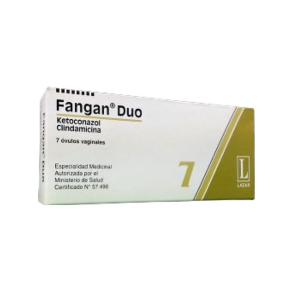 Lazar Fangan Duo Ketoconazol + Clindamicina x 7 Óvulos #1