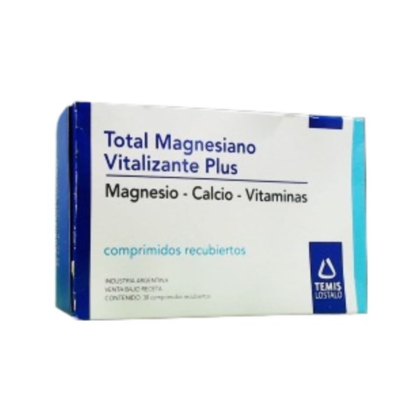 Temis Lostaló Total Magnesiano Vitalizante Plus Magnesio + Asoc. x 30 Comp Recubiertos #1