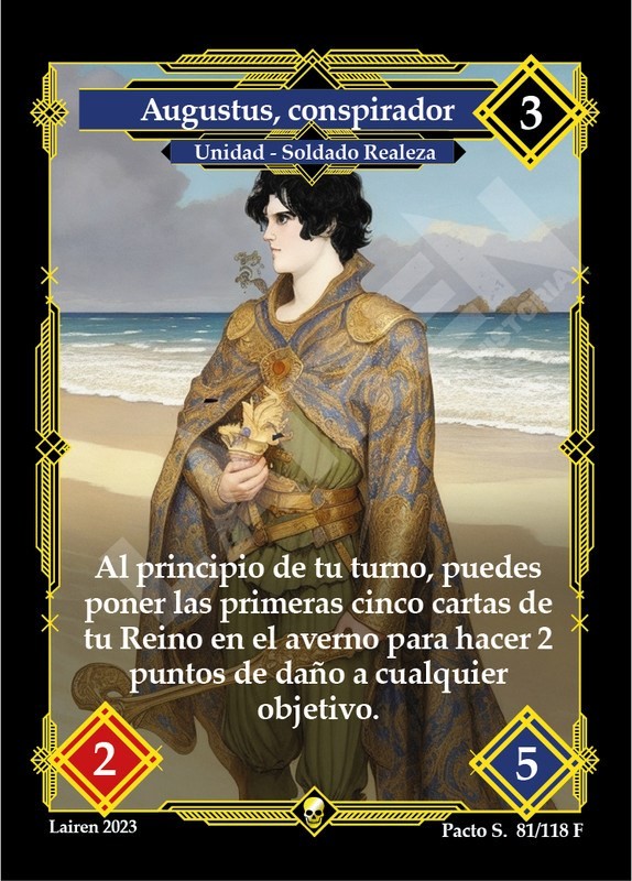 081 Augustus, Conspirador 1ra Edicion Full Art - Coste 3