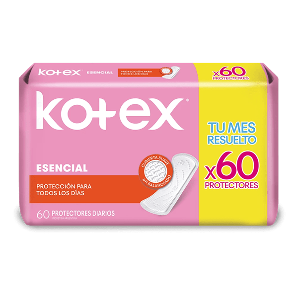 Kotex Protector Diario Esencial - 60 Unidades