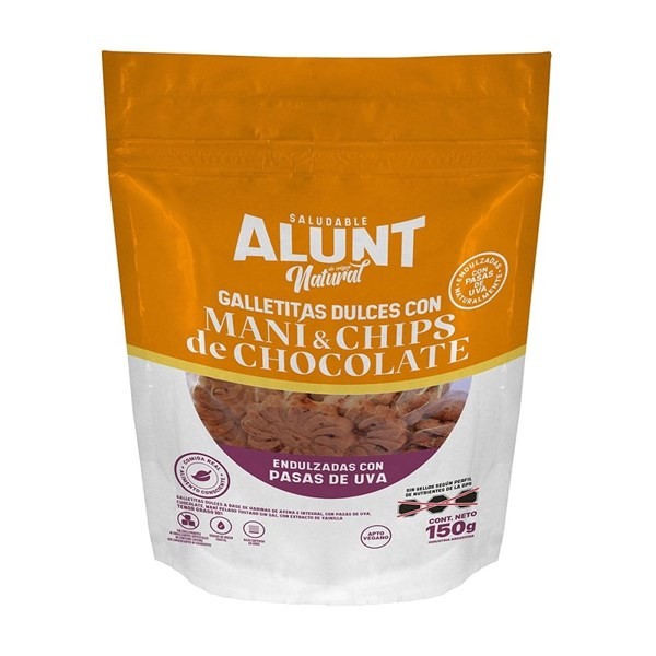 Galletitas de Avena Alunt Maní Y Chips de Chocolate x 150 g #1