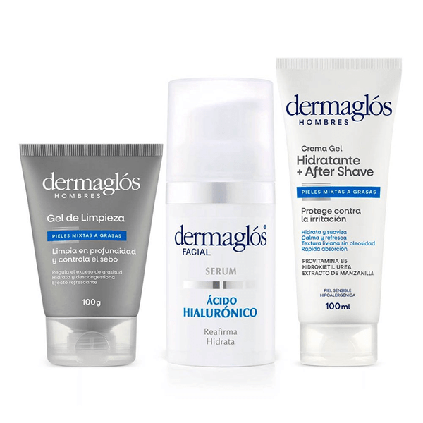 Kit Facial Dermaglós Hombres Rutina Express Con Sérum #1
