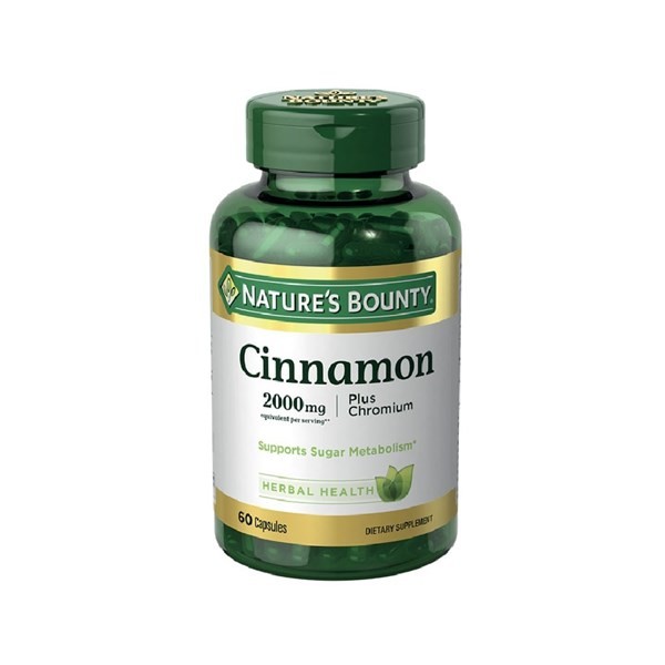 Nature'S Bounty Cinnamon con Cromo 2000 Mg | 60 Capsulas alt