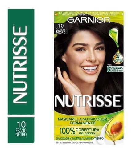 Garnier Nutrisse Kit de Coloracion 10 negro Ébano 1 negro