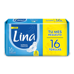 Lina Toalla Normal Con Alas - 16 Unidades #1