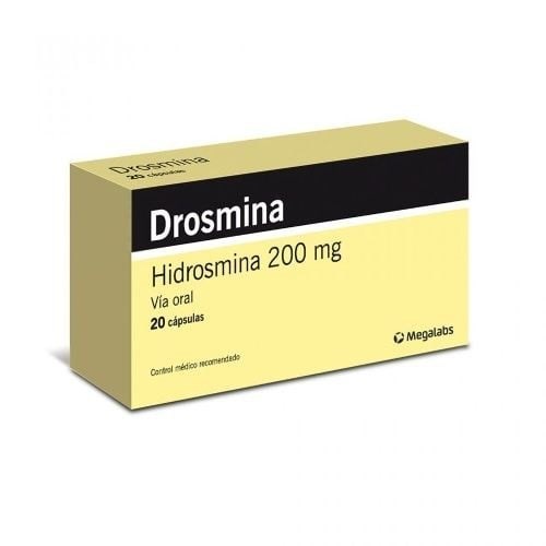 Drosmina 200 mg | 20 Capsulas | Hidrosmina #1