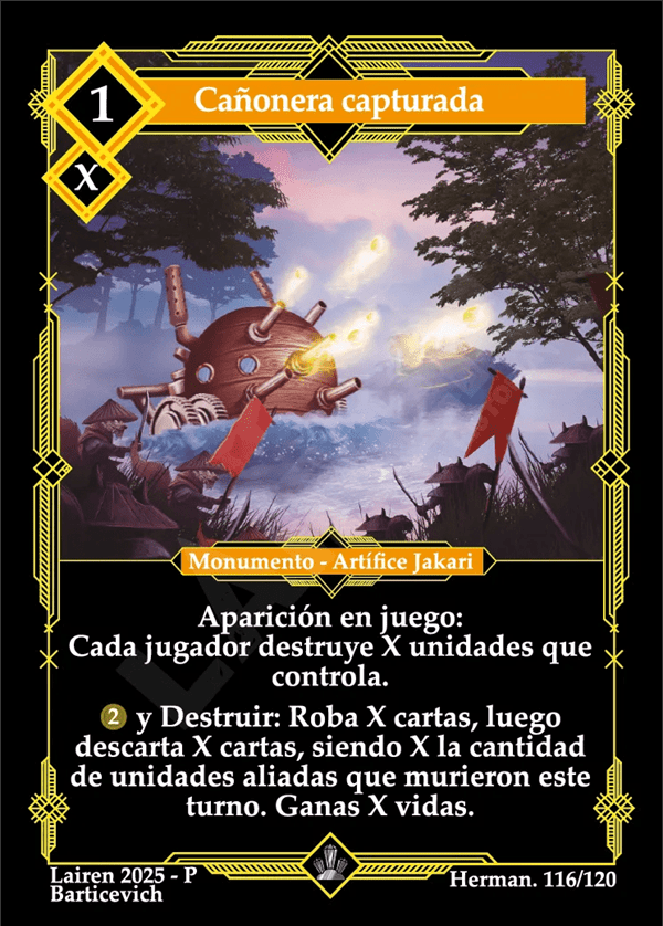 116 Cañonera Capturada - Coste 1