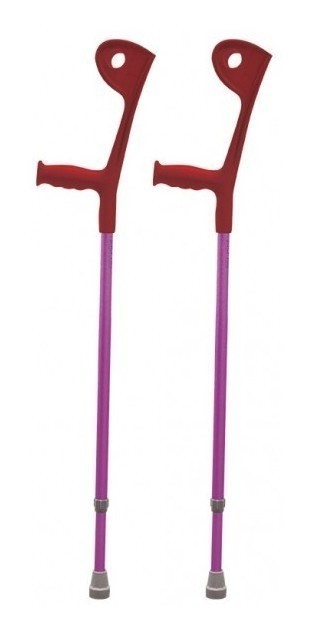 Silfab Bastón Canadiense Abierto Rojo (par) #1