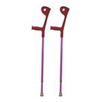 Silfab Bastón Canadiense Abierto Rojo (par) #1