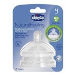 Chicco Tetina Natural Feeling 4 m+ Flujo Regular 2 Unidades. #1