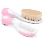 Chicco Cepillo Y Peine Cerda Natural Rosa #2