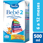 Leche Infantil Sancor Bebé 2 liquida  Sabor Original 500 ml #1