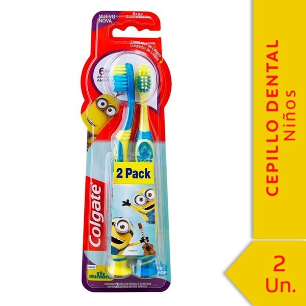 Cepillo Dental Colgate Smiles Minions 6+ Años 2 U