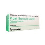 Montpellier Proair Bronquial Fluticasona + Salmeterol 250 / 50 Cáps para Inhalación x 60 Cáps Duras #1