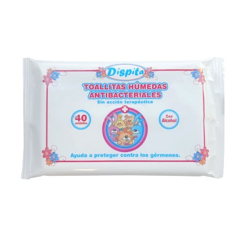 Dispita Toallas Humedas Antibacterianas 40 Unidades alt