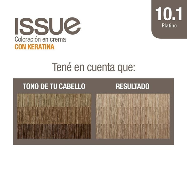 Issue Tintura Kit Eco Keratina Reparacion N° 10.1 Platino alt