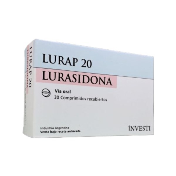 Siegfried Lurap 20 Lurasidona,Clorhidrato 20 Mg x 30 Comp Recubiertos #1