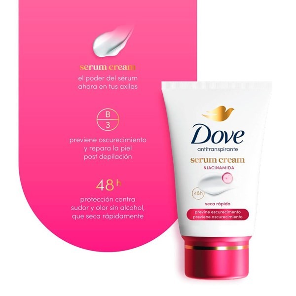 Antitranspirante Dove Sérum Cream Previene Oscurecimiento x 50 g alt
