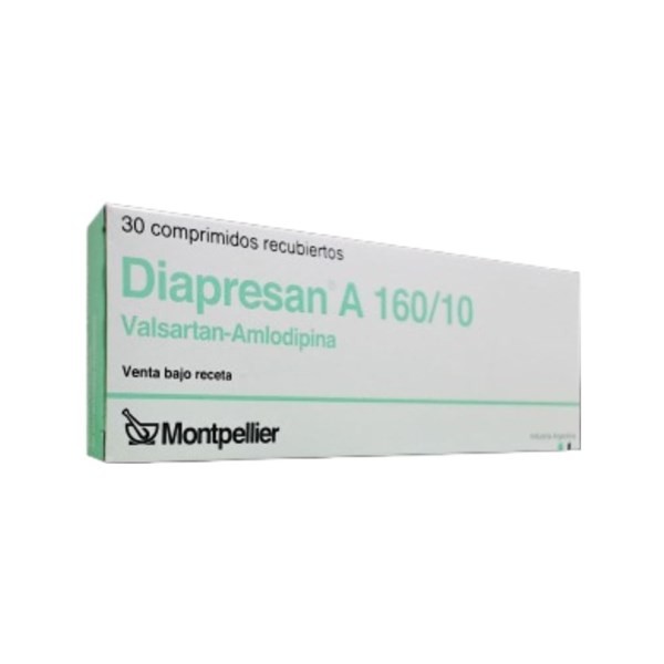 Montpellier Diapresan a Valsartán + Amlodipina 160 / 10 Mg x 30 Comp Recubiertos #1