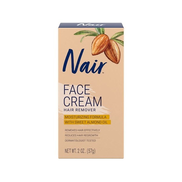 Nair Crema Depilatoria de Rostro Aceite de Almendras 57 gr