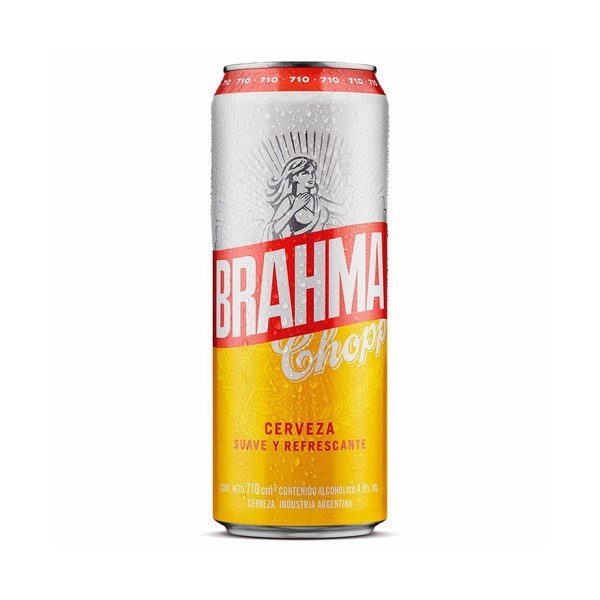 Cerveza Blanca Brahma en Lata 710 ml #1