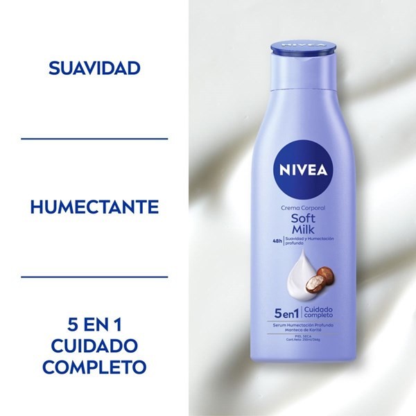 Crema Corporal Soft Milk 5 En 1 x 250ml alt