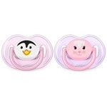 Avent Chupetes Classic Deco Animales (0-6m) Scf182/13 (2 Unidades) #2