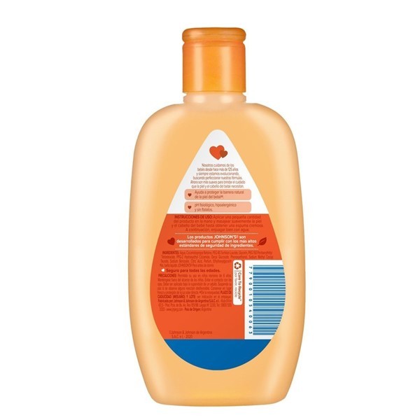 Johnsons Baby Baño Liquido de La Cabeza a Los Pies 200 ml alt