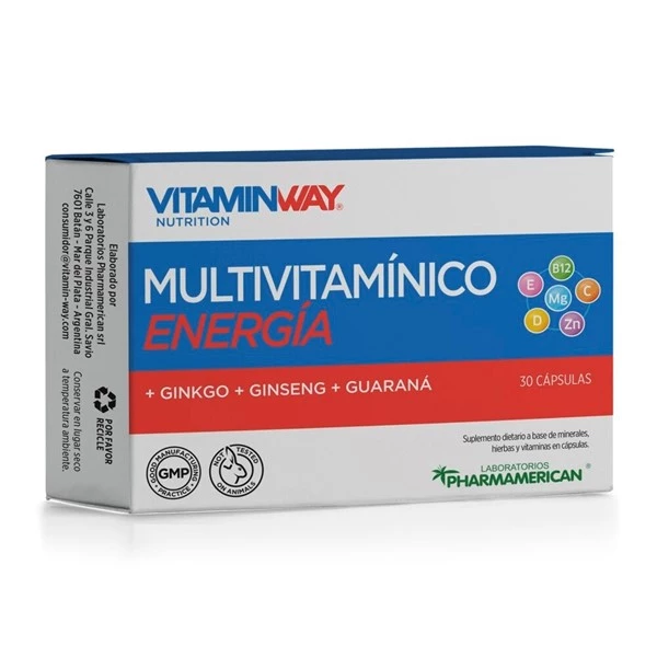Vitamin Way Suplemento Nutricional Multivitamínico Energía (30 Cápsulas)
