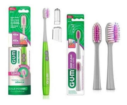 Gum Sonic Power: Cepillo Electrico + Repuestos + Neceser alt