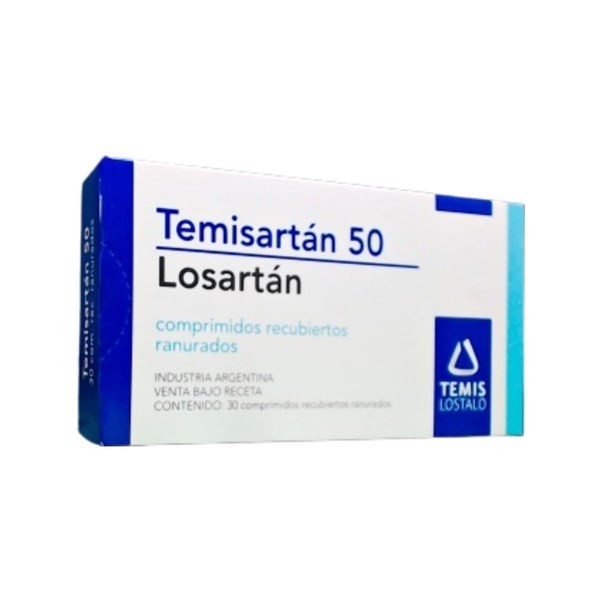Temis Lostaló Temisartan 50 Mg Losartan x 30 Comp Recubiertos Ranurados #1