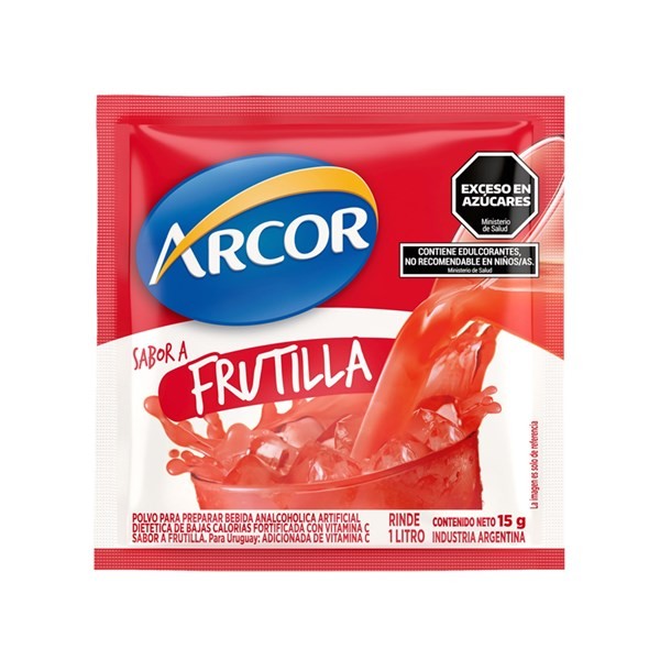 Jugo en Polvo Arcor de Frutilla 15 grs #1