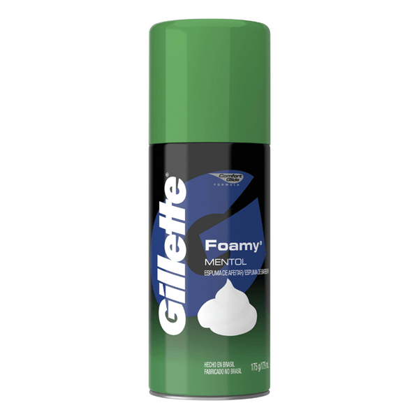 Gillette Espuma de Afeitar Foamy Mentol 175 gr