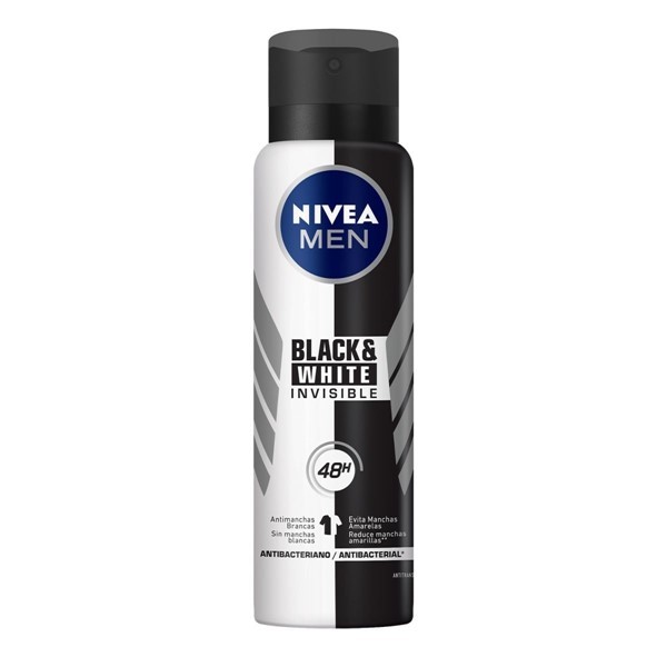 NIVEA Deo Antitranspirante Aerosol Men Invisible Black & White | 150 ml