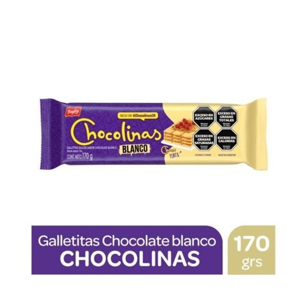 Galletitas Chocolate Blanco Chocolinas 170 grs #1
