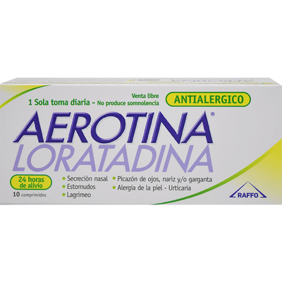 Raffo Aerotina Loratadina X 10 Comprimidos #1