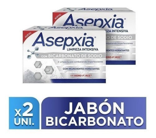 Asepxia Con Bicarbonato De Sodio Jabón En Barra 100g 2 Unida #1