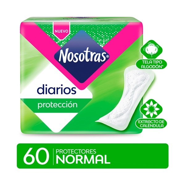 Protectores Diarios Nosotras Normal Con Calendula 60 Uni #1
