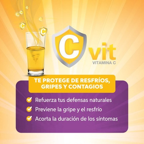 C-vit 1000 | 10 Comprimidos | Vit C #1