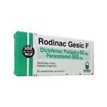 Géminis Farmacéutica Rodinac Gesic F Diclofenac Potásico + Paracetamol x 20 Comp Recubiertos #1