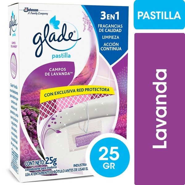 Pastillas Inodoros Glade Campo de Lavanda Caja 25 gr #1