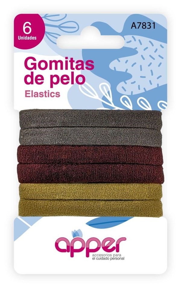 Apper Gomitas de Pelo Colores Varios (6 Unidades) #1