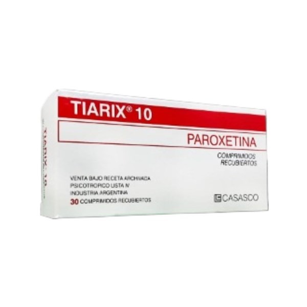 Casasco Tiarix 10 Mg Paroxetina x 30 Comp Recubiertos #1