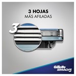 Gillette Kit Máquina Para Afeitar 3 mach Recargable + 2 Cartuchos #4