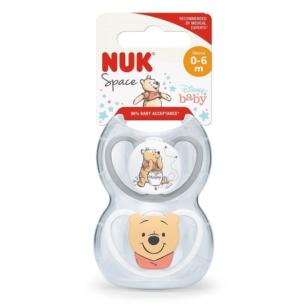 Set Chupetes Space Nuk Winnie The Pooh 0-6 Meses x 2 un alt