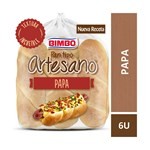 Pan De Papa Para Panchos Bimbo Artesano En Bolsa 6 Uni #1