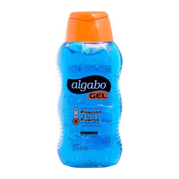 Gel Fijador Algabo Fijación Fuerte 4 Azul 475 Gr #1