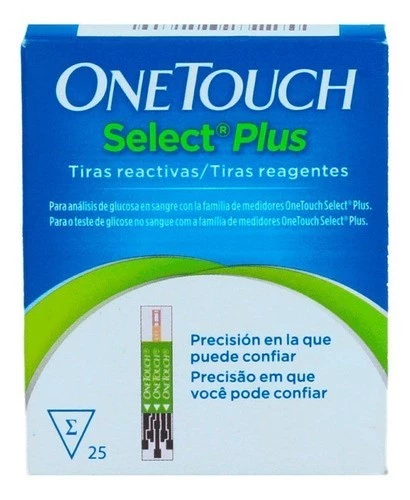 One Touch Select Plus Tiras x 25 Unidades