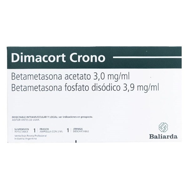 Dimacort Crono | 1 Ampolla | Betametasona acetato + betametasona fosfato disodico #1
