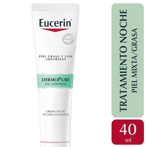 Eucerin Crema Facial de Acción Intensiva Noche Dermopure Oil Control 40 ml #1